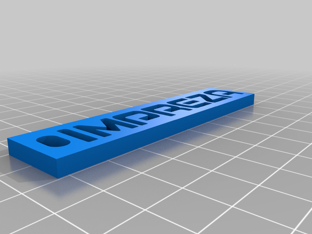 subaru impreza keychain keychains 3d jdm cars sti wrx 3D print model - Mito3D