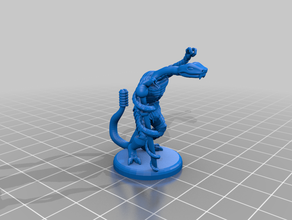 rattlor - maîtres de l'univers en miniature jouets & jeux l'homme motu serpent snakeman 3d print model - Mito3D