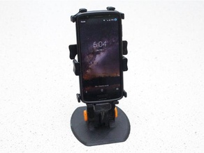 fast phone docker -- grip customizer car charger customized iphone openscad stand smartphone 3d print model - Mito3D