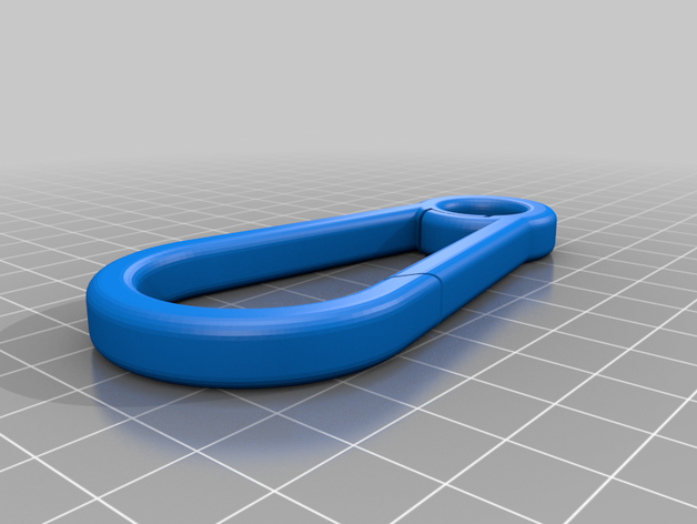 moschettone gadgets chiavi key carabiner portachiavi 3D print model - Mito3D