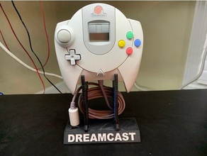 sega dreamcast controlador de suporte exposição 3d print model - Mito3D