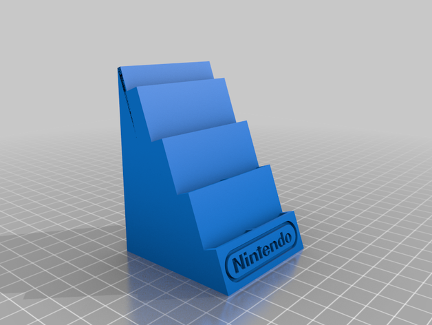 nintendo cambiar cartucho del juego stands de exhibición juegos video el interruptor 3D print model - Mito3D