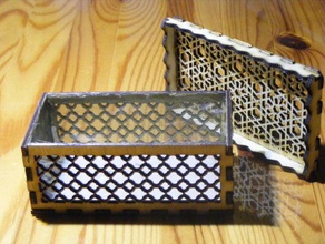 present box arabic pattern lasercut 3d print model - Mito3D