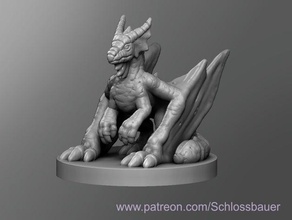 pseudodragon toys & games dnd dungeons dragons tabletop 3d print model - Mito3D