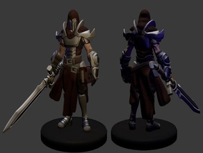 oathbreaker paladin miniature toy & game accessories 3dprintable dungeons dragons fantasy tabletop 3d print model - Mito3D