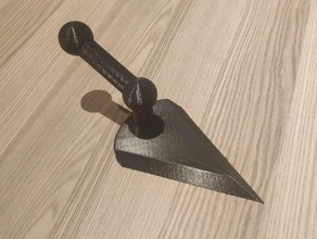 trowel hand tools architecture casting lost pla metal symbol 3d print model - Mito3D
