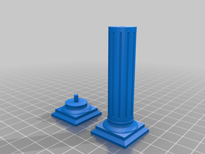 doric column 3d printing 28mm d&d wargaming terrain 3d print model - Mito3D