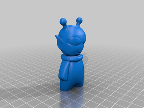 alien3d filla cara jogos bacano fillament fillamentum mascote 3d print model - Mito3D
