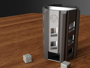 doppia elica da vinci dadi torre i dnd tavolo di gioco 3d print model - Mito3D