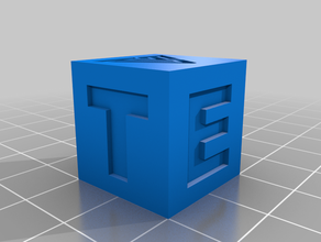 multi-material tevo test cube 3d printing tests 3d print model - Mito3D