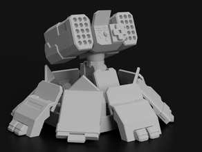 missile turret battletech toy & game accessories 28mm 3dd slash 3d printing boardgame boardgames fun games mech mechwarrior miniature miniatures model mwo robot tabletop gaming terrain toys wargame wargames wargaming 3d print model - Mito3D