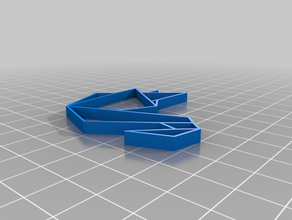 my customized origami swan 2d art 3d print model - Mito3D