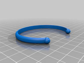 brazalete - pulsera de la moda las pulseras soporte joyería 3d print model - Mito3D