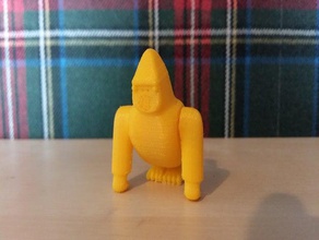 König gorigori mechanische Spielzeuge gori gorilla kong monkey king - Spielzeug 3d print model - Mito3D