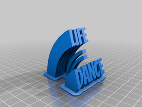 life dance office customized 3d print model - Mito3D