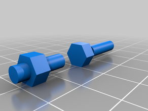 m4 nut bolt template diy screw 3d print model - Mito3D