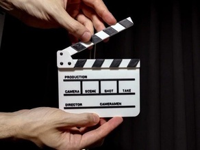 clapper slate dual material props clapperboard dualstrusion extrusion filmmaking movie prop multimaterial 3d print model - Mito3D