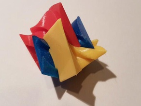 trenzado de cola milano cubo puzzles puzzle 3d print model - Mito3D