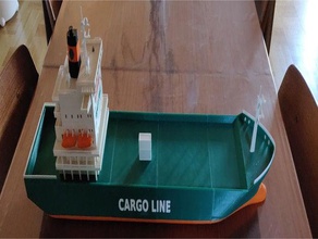 container ship models vessel 3d print model - Mito3D