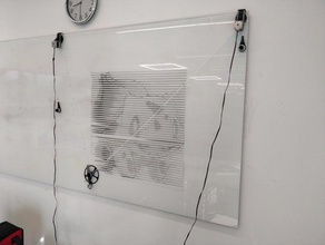 whiteboard v-plotter drawbot 3d print model - Mito3D