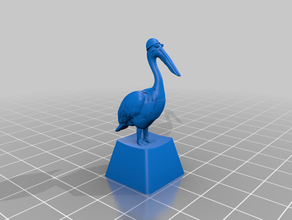 modesto pelican di gioco keycap - cherry mx compatibile il fai da te tastiera chiave tappo tasto caps meccanica 3d print model - Mito3D