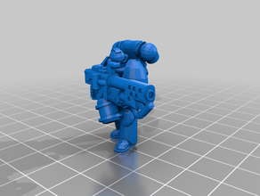 space marine tactical squad flamethrower - warhammer 40k toys & games spacemarine 3d print model - Mito3D