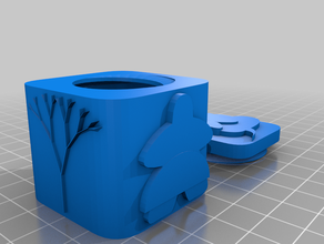 contenedor sacapuntas doble 3d printing 3d print model - Mito3D