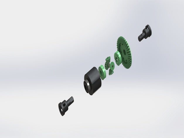 wltoys diff riduttore hobby il differenziale ingranaggio ingranaggi wltoy 959 979 3D print model - Mito3D