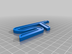 ford st Schlüsselanhänger kundengebundene den Fokus keychain keyring 3d print model - Mito3D