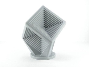cubo de subtração cubos esculturas resumo a decoração geométricas 3d print model - Mito3D