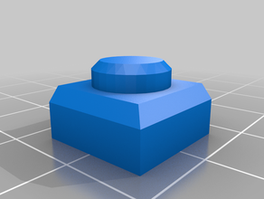 pedestal de 6 esquina juguetes construcción exin castillos 3d print model - Mito3D