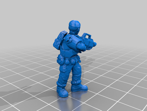 imperium - las élites de los paracaidistas juegos astra militarum la guardia imperial warhammer 40k 3d print model - Mito3D
