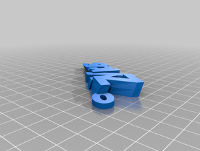 2 zyrus Anahtarlık özelleştirilmiş 3d print model - Mito3D