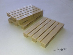 euro palete modelo edifícios e estruturas 3d print model - Mito3D
