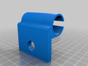 pvc de la pared lateral del soporte montaje Impresora 3d envolvente plástico cartón tubo clip 3d print model - Mito3D