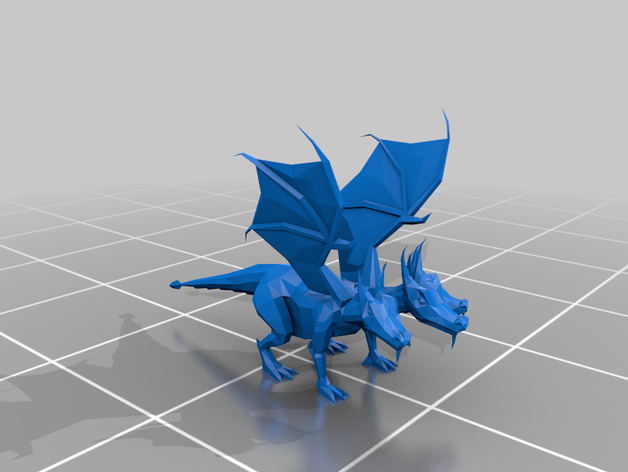 old school runescape - king black dragon video games osrs 3D print model - Mito3D