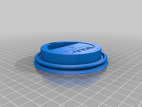 coffee cup lid sculptures coaster 3d print model - Mito3D