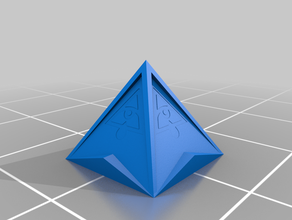 piramid token 3d-drucken 3d print model - Mito3D