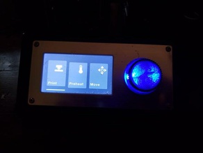 mp select mini illuminated control knob 3d printer parts monoprice mpsm 3d print model - Mito3D