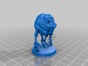 ectomorph monster figure - bloated specter 3d printing creature darkest dungeon fantasy ghost miniature video game 3d print model - Mito3D