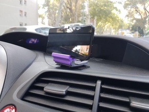 smartphone stand auto telefono cellulare titolare il monte 3d print model - Mito3D