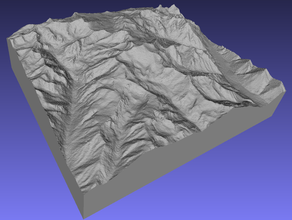 cerro el plomo de aprendizaje Mapa 3d los andes chile la geología relieve elevado mapa en américa del sur 3d print model - Mito3D