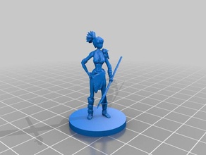 savage huntress toy & game accessories d&d dungeons dragons hunter primal tribal 3d print model - Mito3D