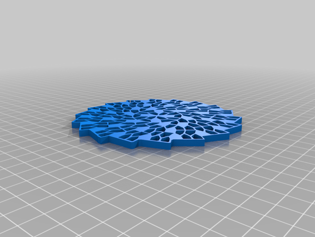 tessellation spiral tilling math art irregular pentagon pentagram tesselation 3D print model - Mito3D