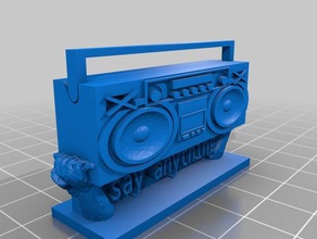 nichts sagen boombox Kunst 3d print model - Mito3D