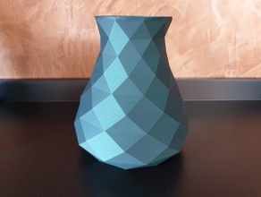basit düşük poli vazo dekor geometrik lowpoly poly 3d print model - Mito3D