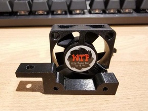 rc10 b74 wtf simple fan holder r c vehicles 3d print model - Mito3D