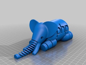 mafsallı elephpant hayvanlar 3d print model - Mito3D