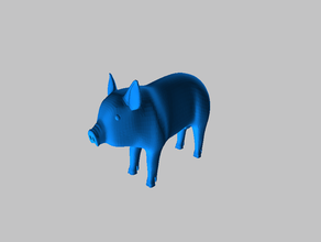 piggy animals 3d print model - Mito3D