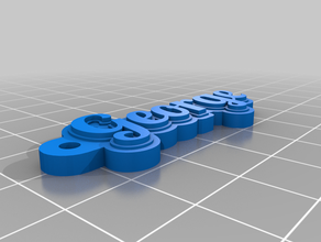 george Schlüsselanhänger kundengebundene 3d print model - Mito3D